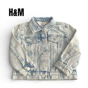 084 H&M Kids' Light Blue Jean Jacket Size 3T